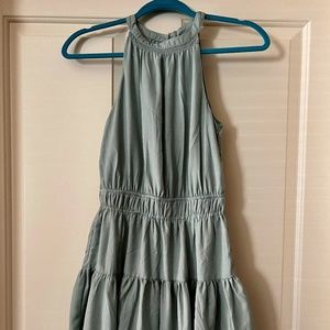 Japna Green Chiffon Dress